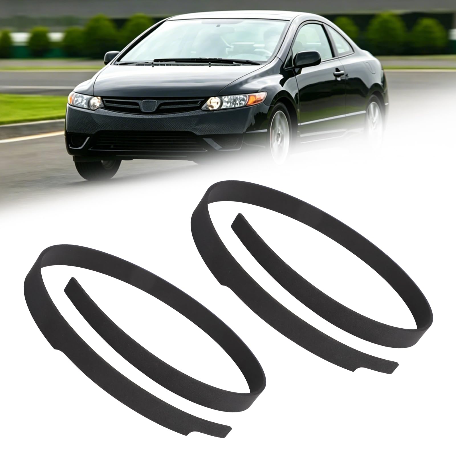 View 1 of 1 pc** Front Windshield Outer Molding for 2006-2011 Honda Civic Sedan Rubber Seal