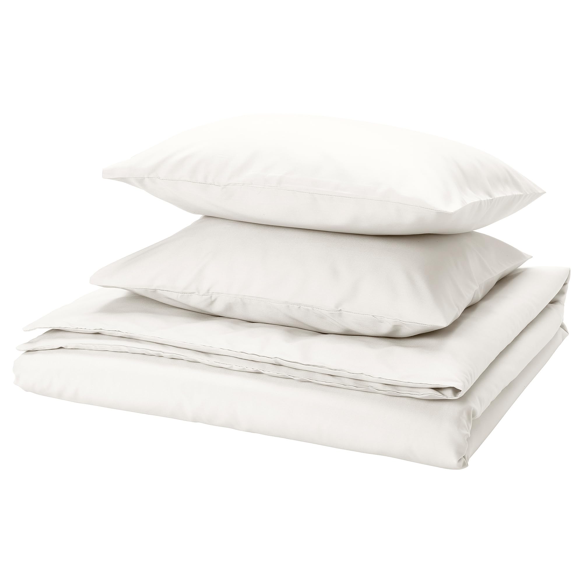 Housse de couette PILTANDVINGE blanche pour une chambre ambiance scandinave