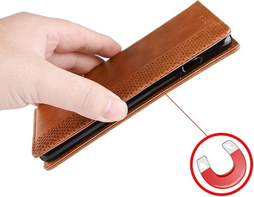 Miniatura 5 de Jielangxin Keji Funda para Xiaomi Poco X3 GT Caso,Funda para Xiaomi Redmi Note 10 Pro 5GPoco X3 GT Funda de cuero PU Flip Cover Marrón