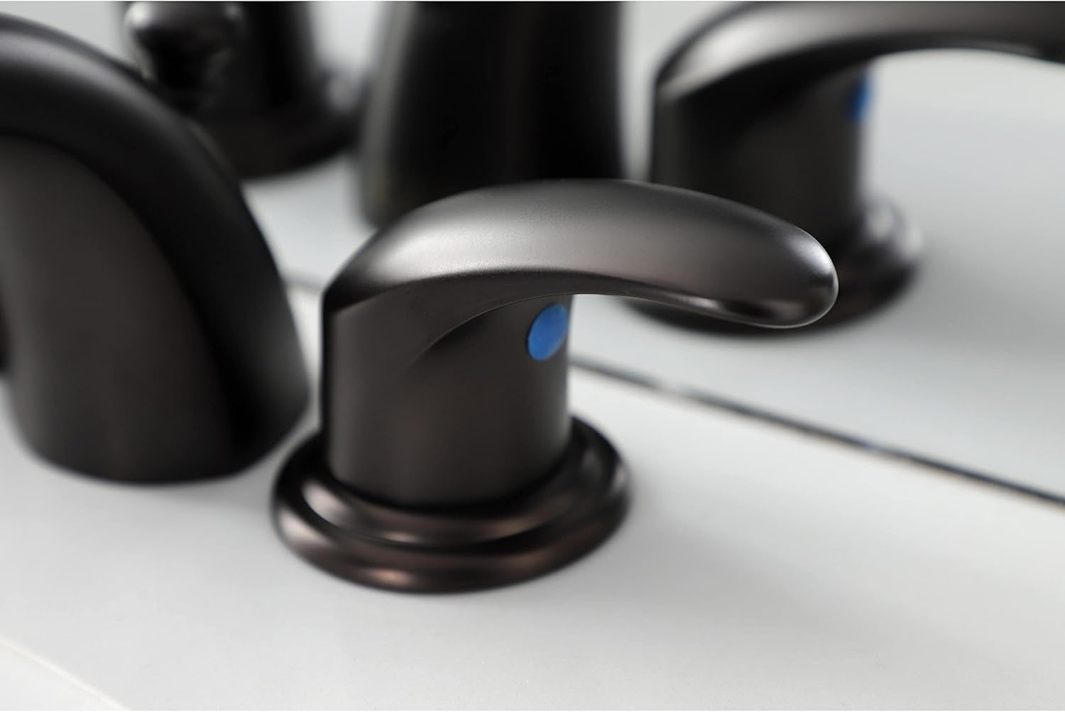 Kingston Brass KB955LL Mini-Widespread Bathroom Faucet, Oil Rubbed Bronze