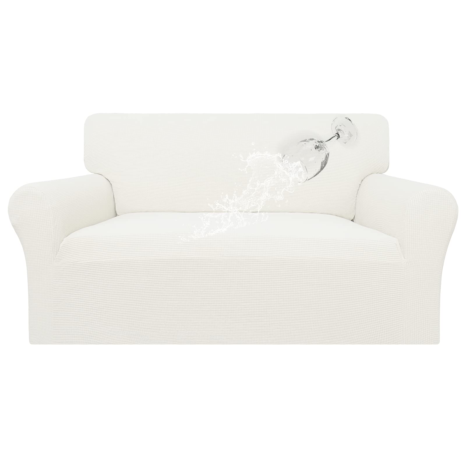 Easy-Going 100% Waterproof Loveseat Couch Cover Stretch Jacquard Sofa Cover