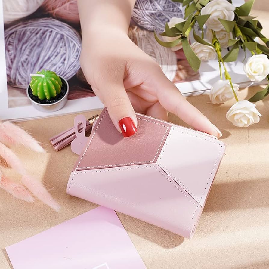 Amazon.com: YQBUER Ladies Wallet Short Ladies Zipper Wallet