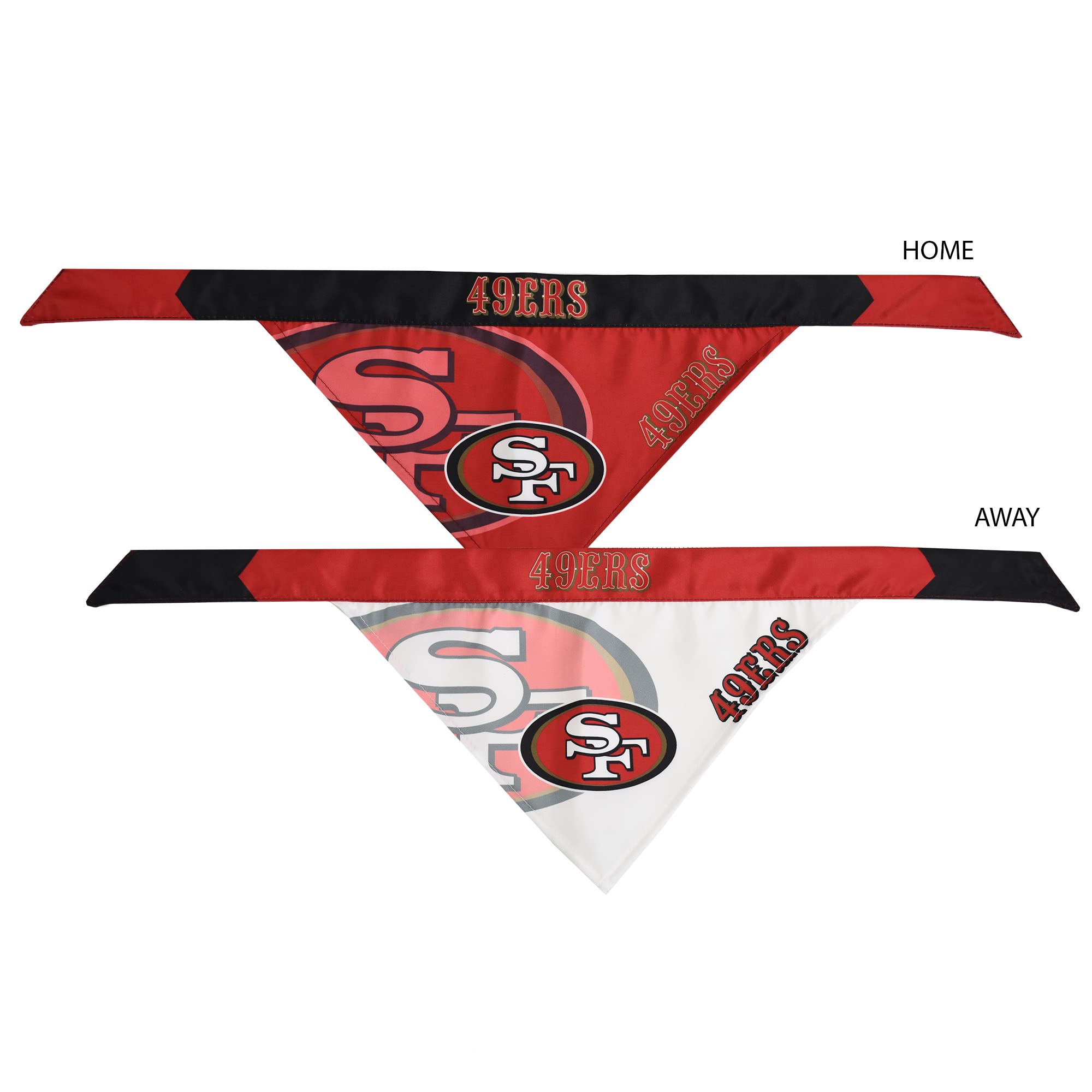 Littearth NFL San Francisco 49ers Home and Away Haustier-Bandana-Set