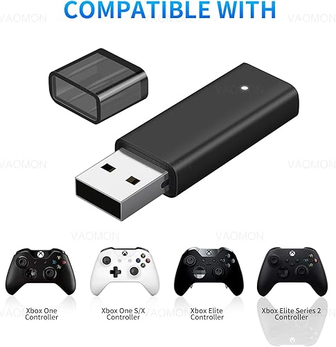 Miniatura 3 de TECTINTER Wireless Adapter for Xbox One Controller & Xbox one XS&Xbox One Elite Series Controller,USB Wireless Gaming Receiver Adapter for Windows