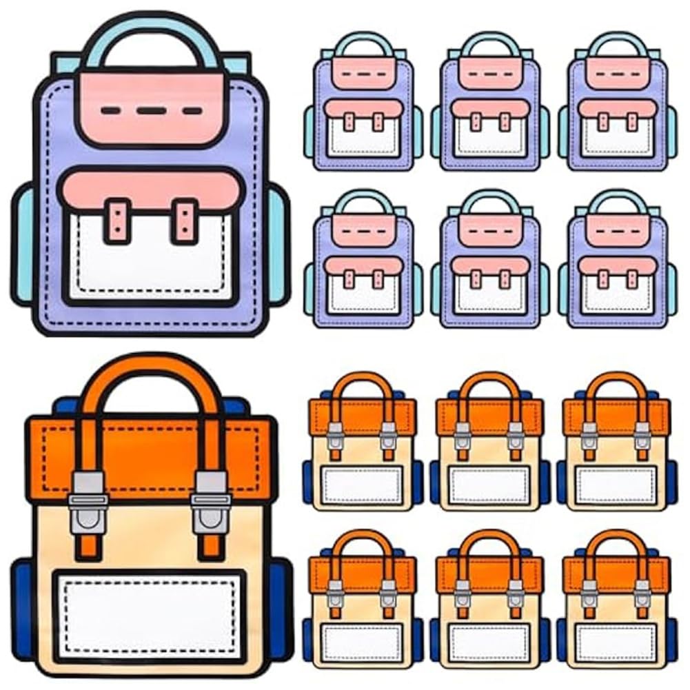 CTRLZS 50Pack Backpack Candy Treat Bags Goodie Bag,Resealable Bags Backpack Gift Bags Kids Food Storage Bags for Birthday Baby