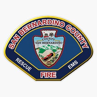 San Bernardino County Fire Sticker Bumper Sticker Vinyl Decal 5"