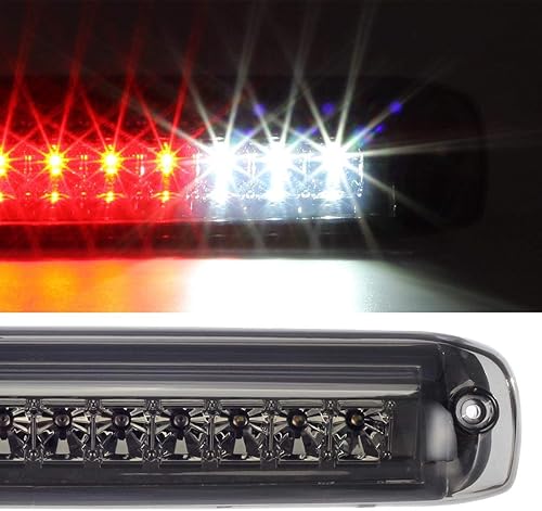 Miniatura 6 de Partsam Luz de freno de montaje alto para Silverado Sierra 1500 2500 HD 3500 cromada 1999-2006, carcasa cromada, lente ahumada, montaje central,