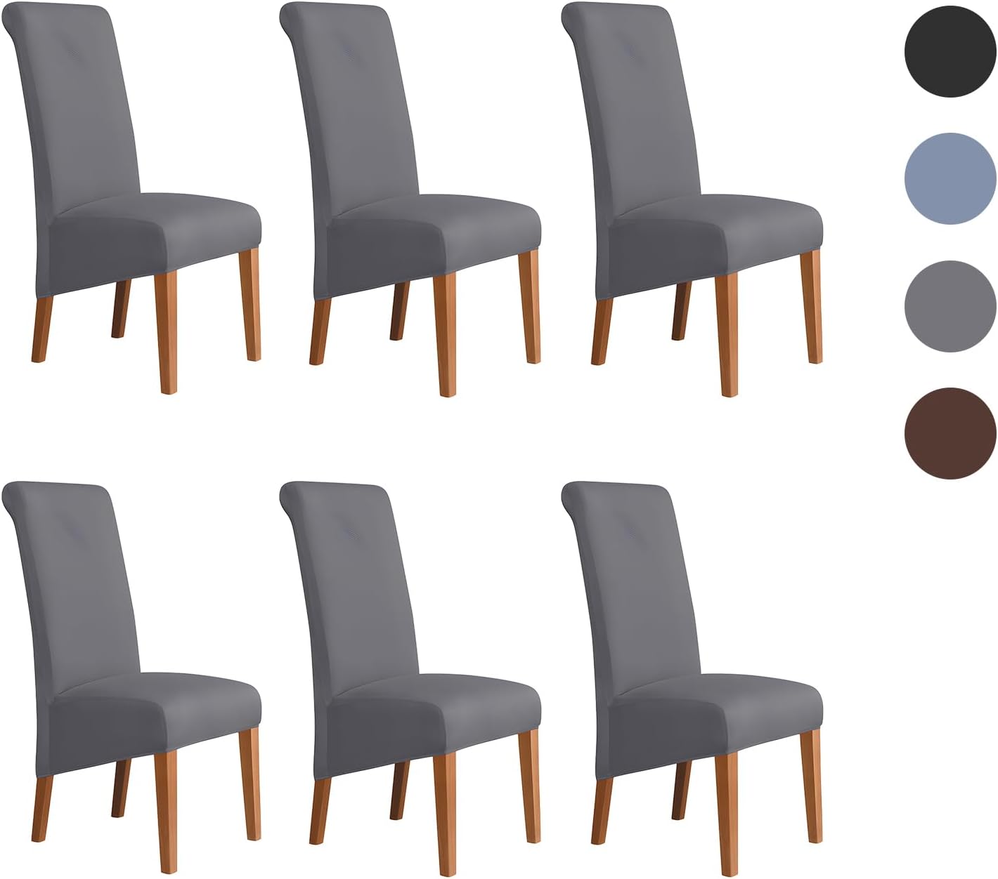 Leorate Chair Slipcovers XL Size High Back Chair Covers Stretch Velvet