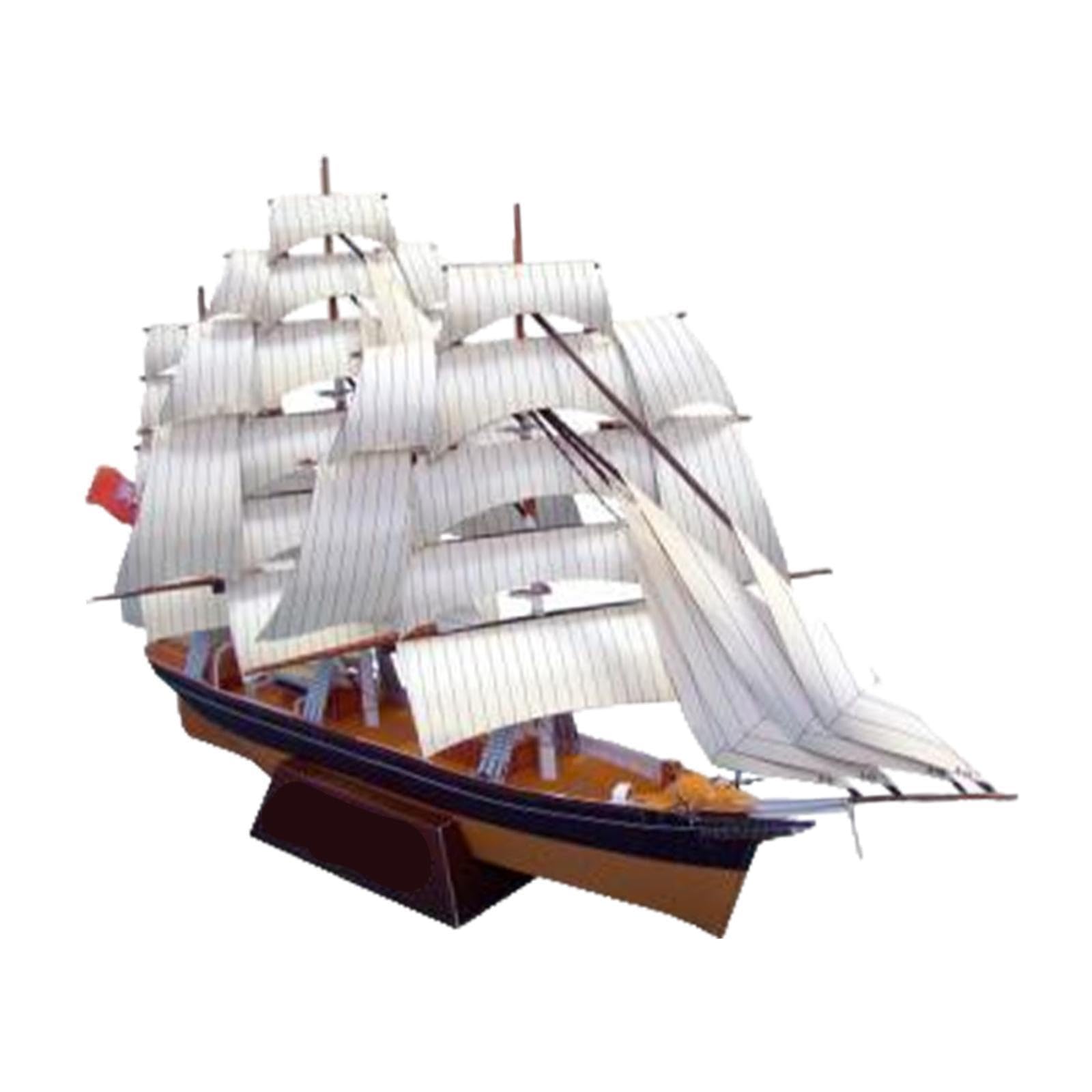 KIXZSAZ Scale Paper Ship Model Kits Inspire DIY Ship Craft Projects Choice for Home Decoration and Skill Development Opportunities Desk Decoration Sailboat