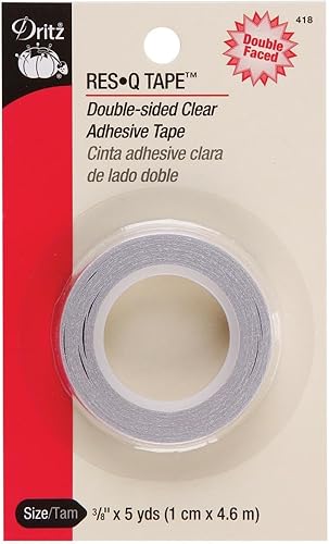 Dritz Res-Q Cinta adhesiva, 38" x 180", transparente