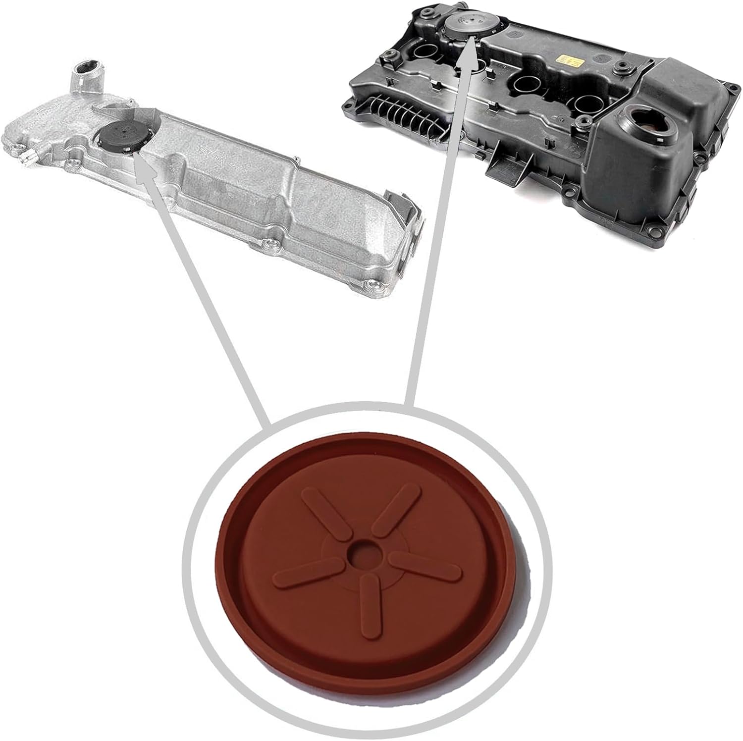 Diaphragm for valve cover BMW M56 11127521086 and N45, N45N 11127568579