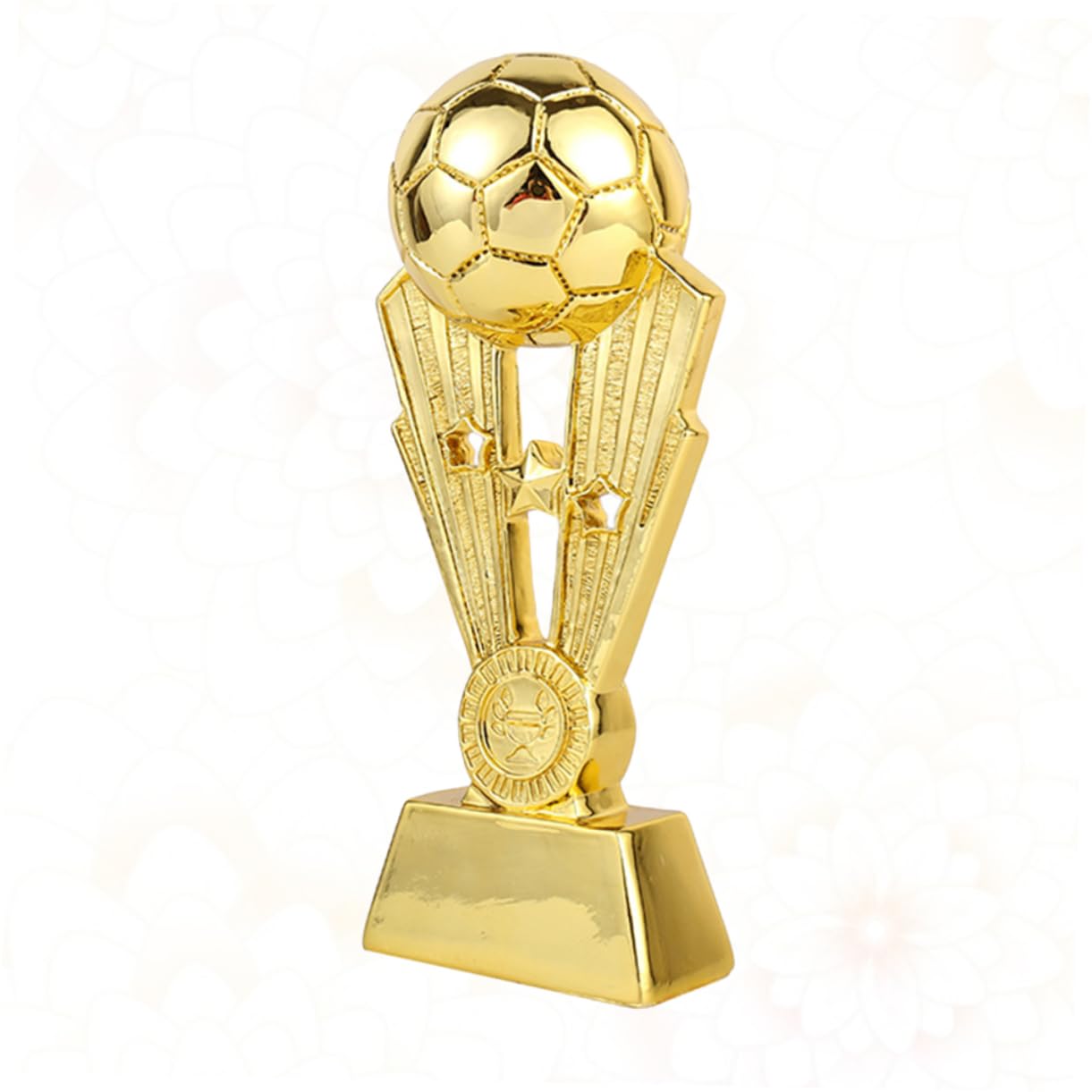 TOYANDONA Trofeo de Fútbol para Niños y Escuela, Copa de Premio de Resina Chapada Dorada, 24 Cm, Premio para Equipo Deportivo en Recreación Escolar y Fiesta