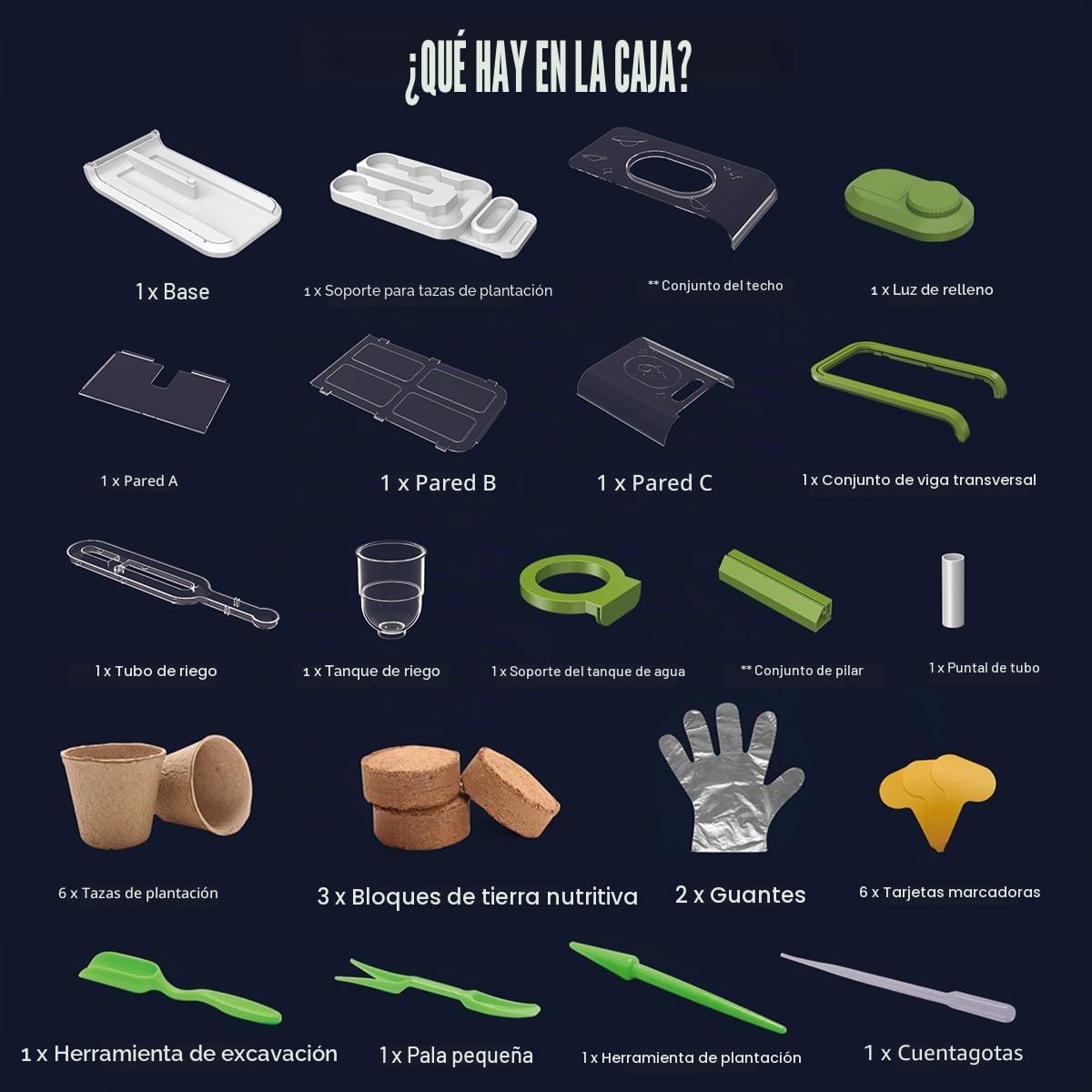 Mostop Kit para el cultivo de plantas para niños con sistema de riego por goteo y luz LED para cultivar en invernadero, set de jardinería para niños, kit educativo de plantación científica