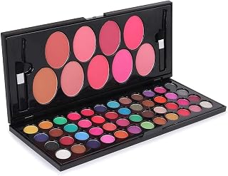 48-Color Eyeshadow Palette & 9-Blush Beauty Ensemble with Brushes