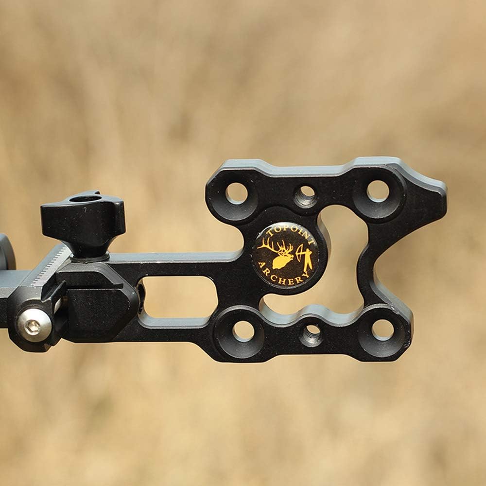 SHARROW Archery Bow Sight 7 Pin Compound Bow Sight 0.019 Optical Fiber Retinal Sight Aluminum Alloy Bow Sights Compound Bow Accessories Hunting