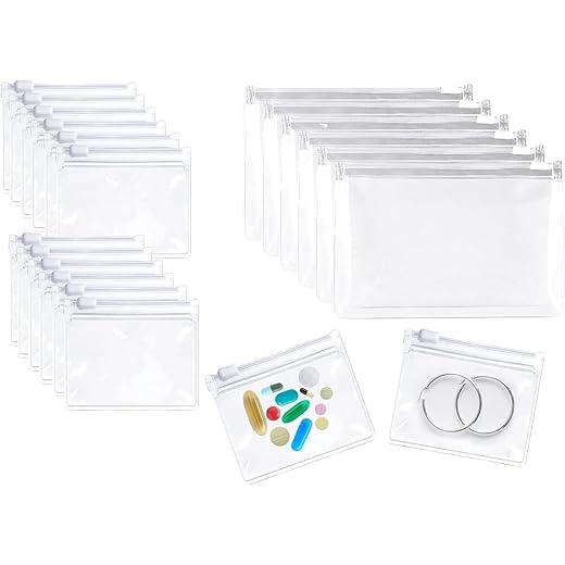 Fealtin 24 Pcs Zip Lock Pouch Set