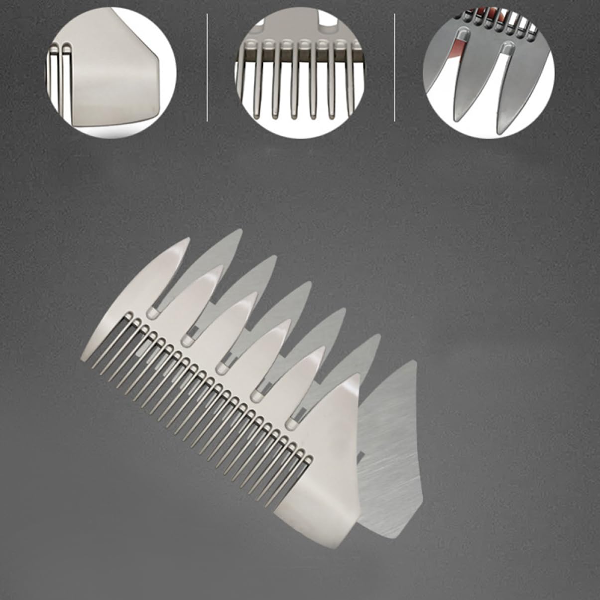 IWOWHERO Men's Comb Set Combs for Men Dual Sides Brush Grooming Tool Anti-static