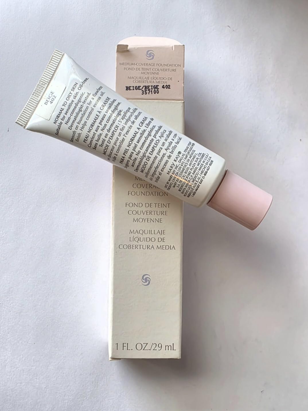 MK Medium Coverage Foundation BEIGE 402 (Normal to Oily Skin) 1 fl.oz.