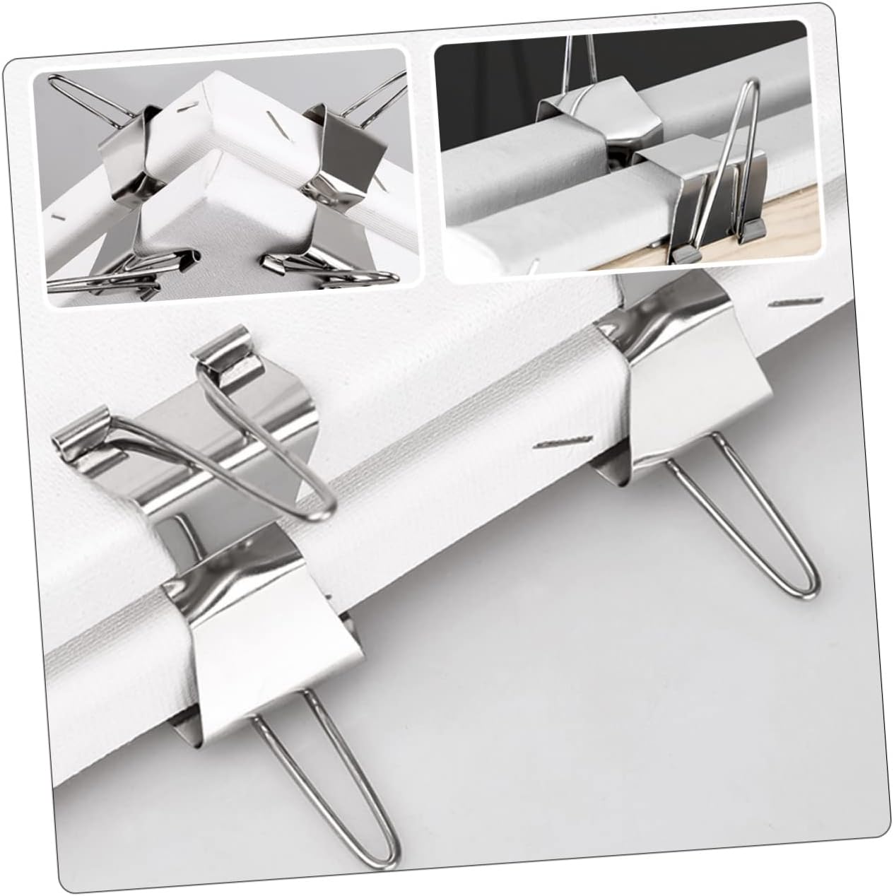TEHAUX 10pcs Oil Painting Frame Clip Canvas Frame Separating Clip Art Supply Artist Tools