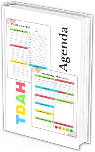 TDAH: Planificateur Journalier Coloré Agenda
