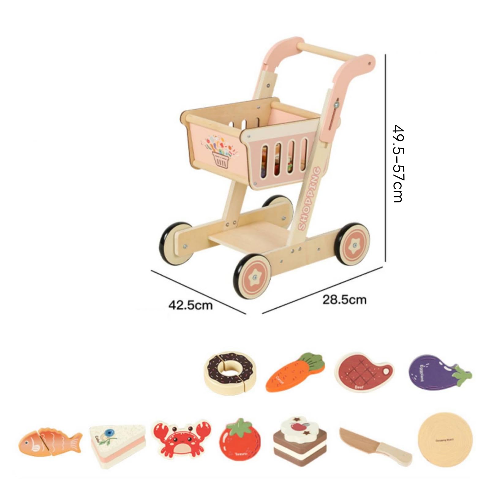Carrello Giocattolo Bordi Arrotondati