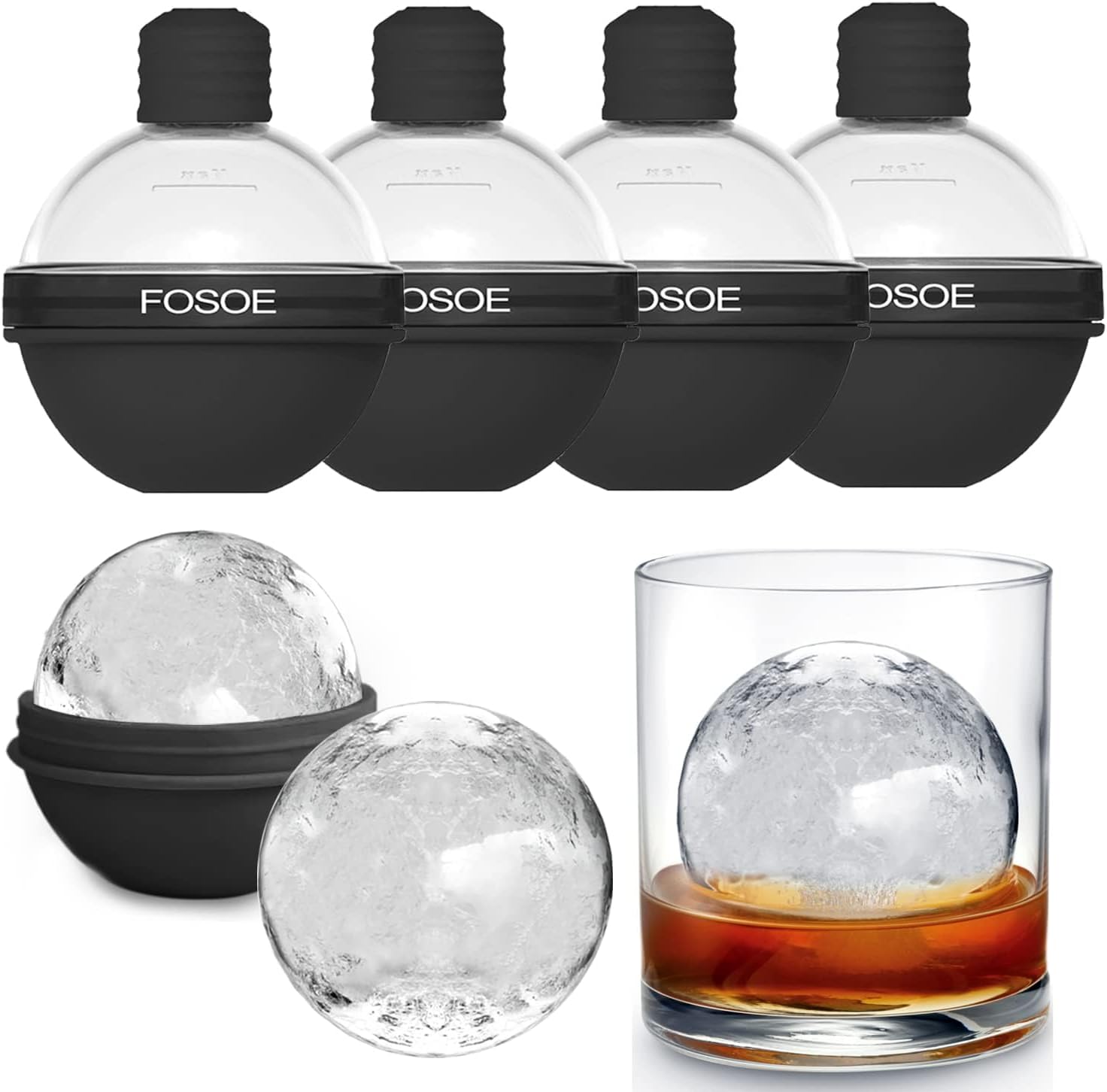 FOSOE Ice Ball Molds - Thumbnail 2