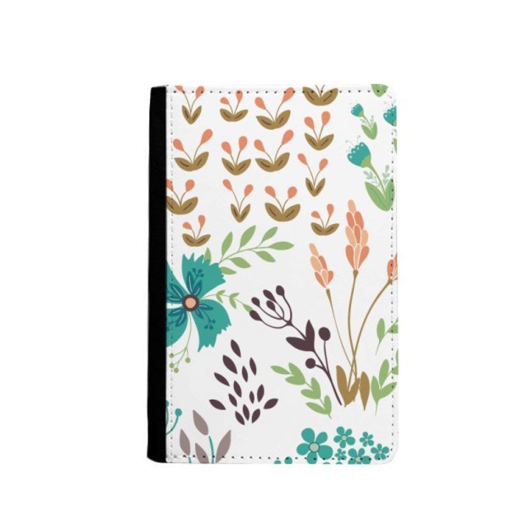 Étui de voyage pour cartes aux fleurs multicolores avec finitions haut de gamme et robustes