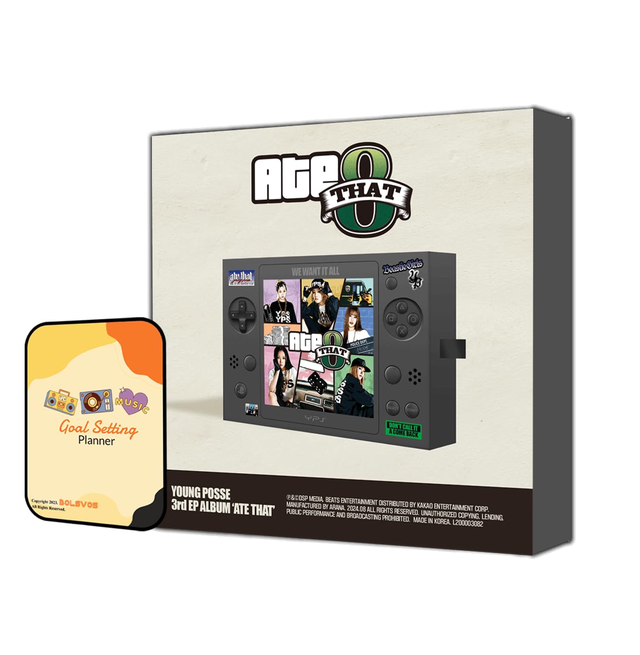 Dreamus Ate That (Standard Ver.) Ate That Young Posse Album [Ate That (Standard Ver.)]+Pre Order Benefits+Bolsvos K-Pop Inspired Freebies (3Rd Ep Album)