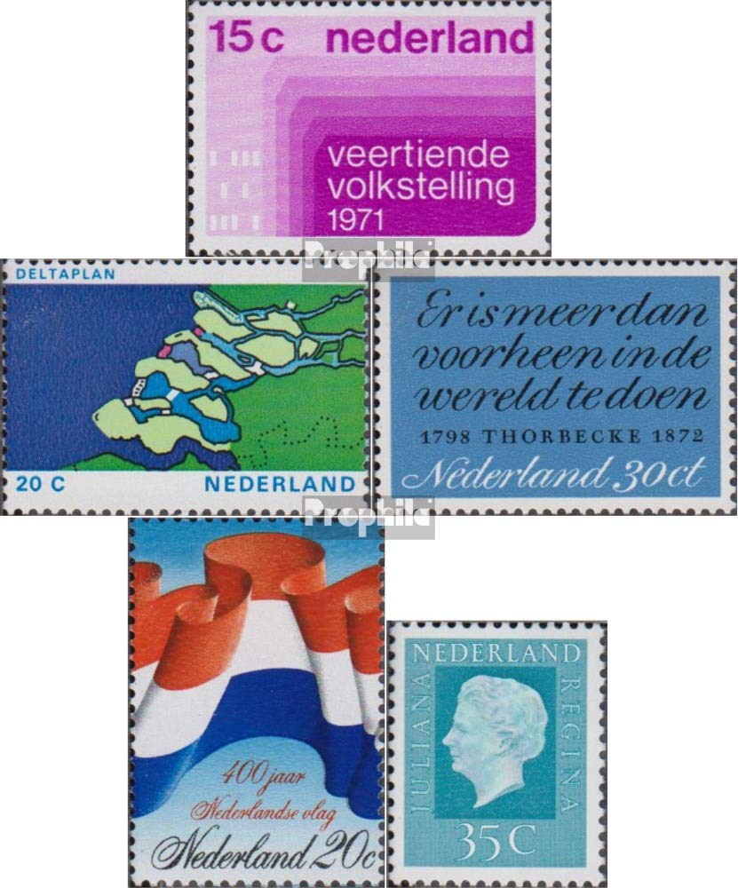 Francobolli Paesi Bassi 1970 Assicurazione - Edizione Completa 936-940 MNH ** - Prophila Collection