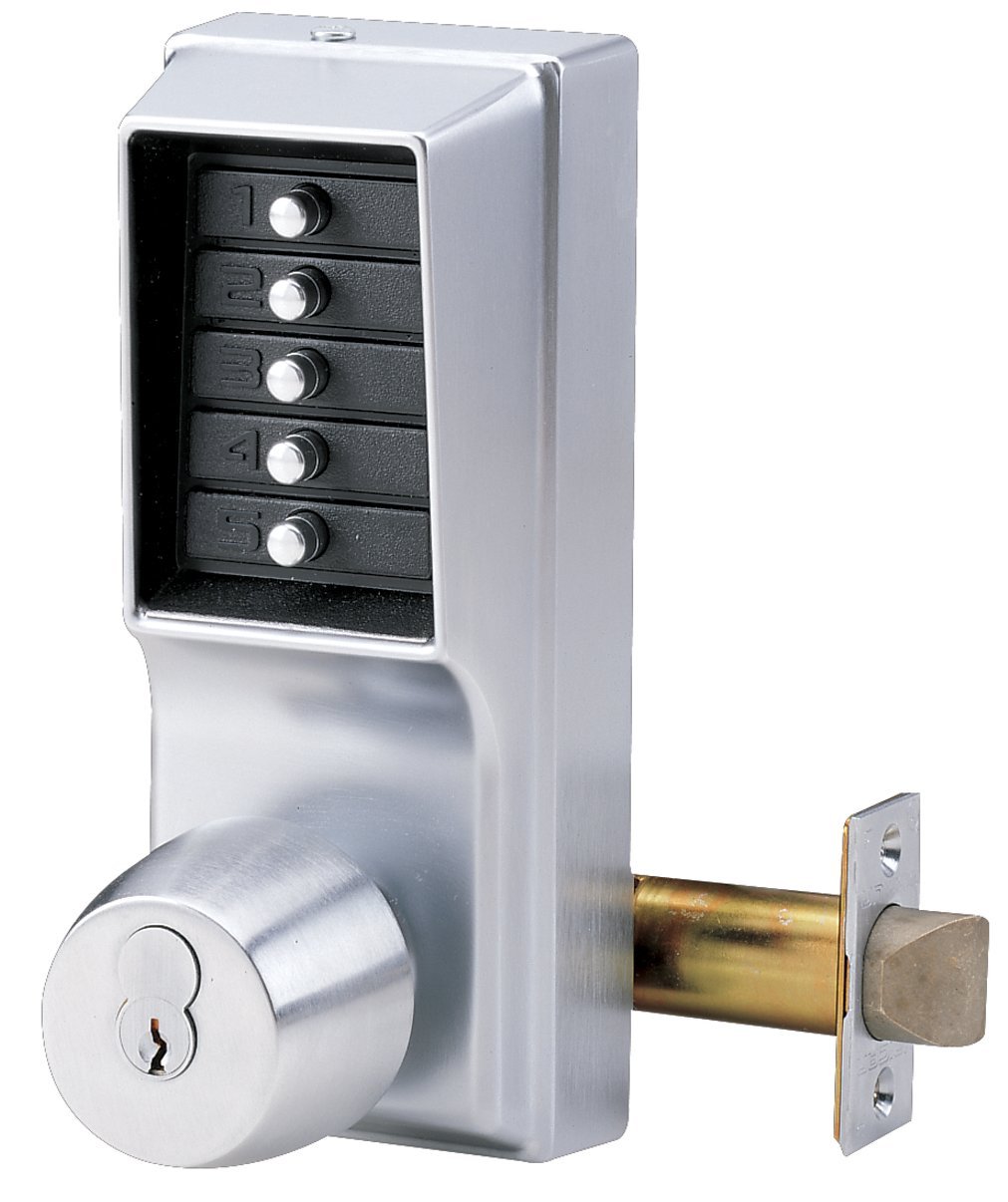 1041S26D Kaba Ilco 1041 2-3/4" Backset Combination Entry Mechanical Pushbutton Lock with Key Override and Passage Function Capabilities from The Simplex 1000 Series Schlage Keyway