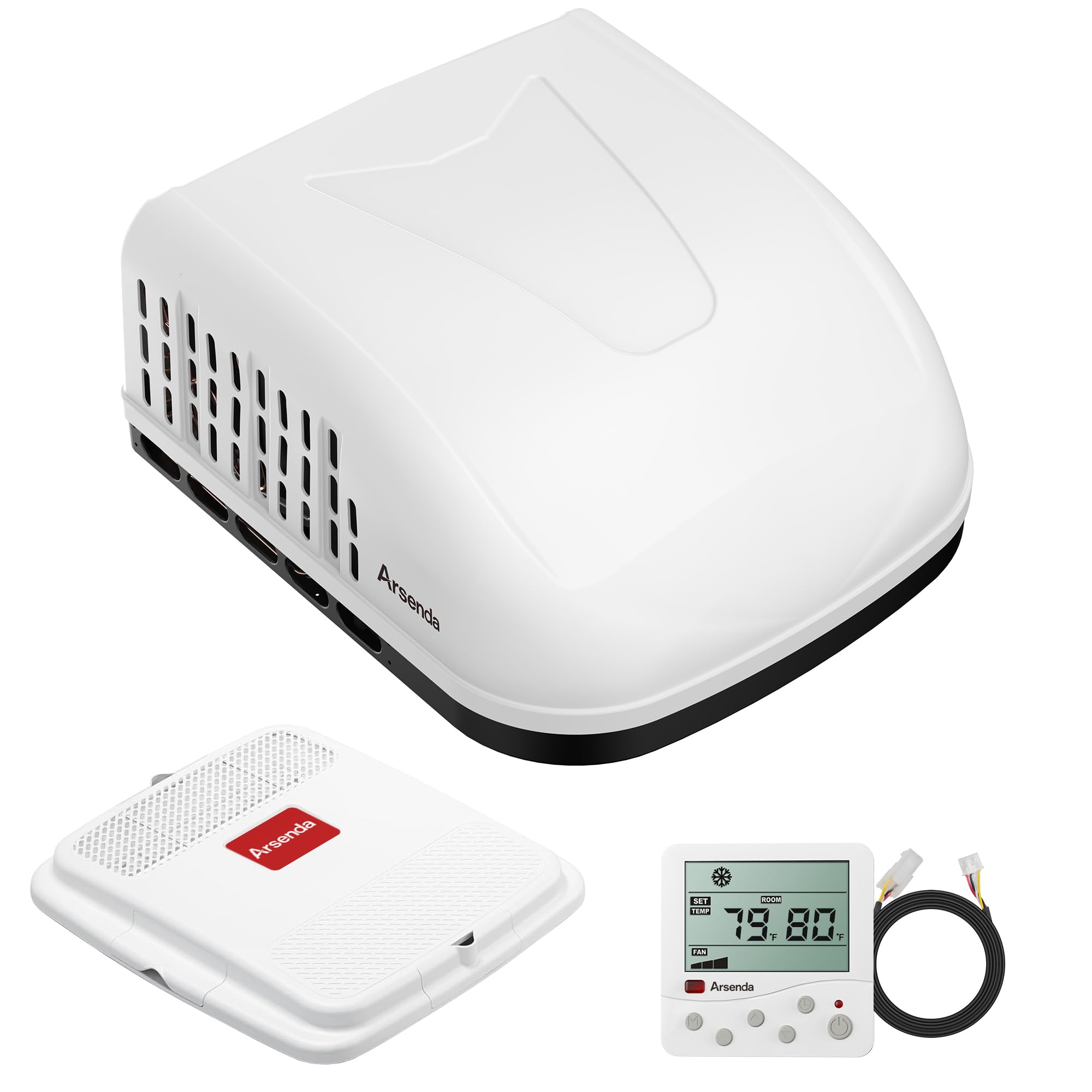 Photo 1 of ***TRUCK/TRAILER PICKUP ONLY***ARSENDA 18K BTU RV Rooftop Air Conditioner with Heat Pump, Quiet RV AC Heater Combo, Non-Ducted 110-120V RV AC Unit, Heating & Cooling for RVs, Campers, Trailers, Fifth Wheels & Food Trucks, White
