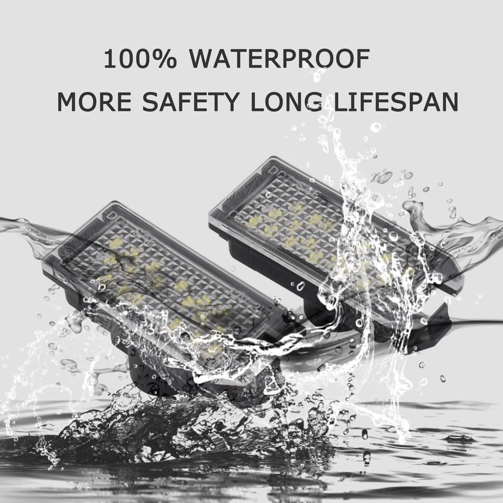 Kennzeichenbeleuchtung Rechts Für Jeep Grand Cherokee 2005-2010 - Originalgetreuer Ersatz Mit Kunststofflinse