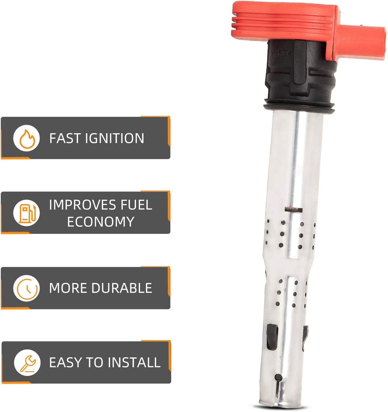 DEAL Pack of 8 Ignition Spark Coils Plug Compatible with A6 A8 Quattro Q7 S5 R8 - VW Touareg V6 V8 V10 Replaces# UF529 5C1688 E1029 06E905115E