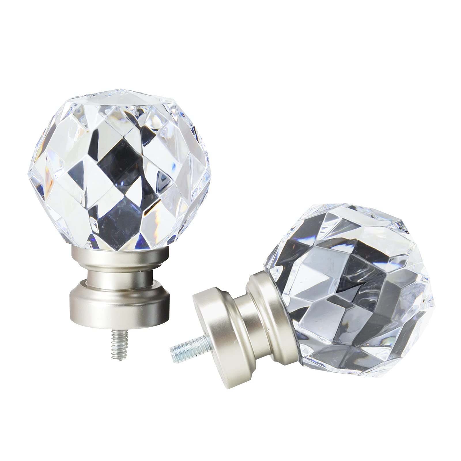 Lot De 4 Embouts De Tringle à Rideaux Décoratifs Dorés - Compatible Diamètre 28 Mm