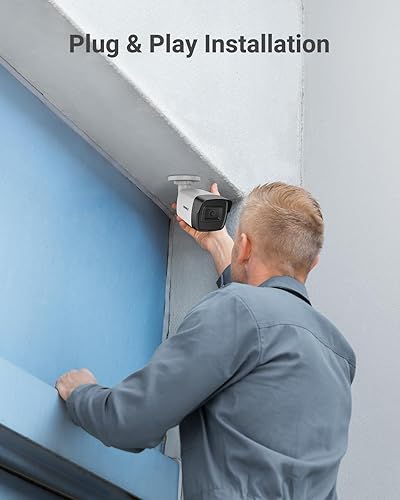 Miniatura 4 de ANNKE Paquete de 2 cámaras de seguridad PoE de 5MP con micrófonoaudio, cámaras IP para exteriores con lente gran angular de 0.110 in, visión