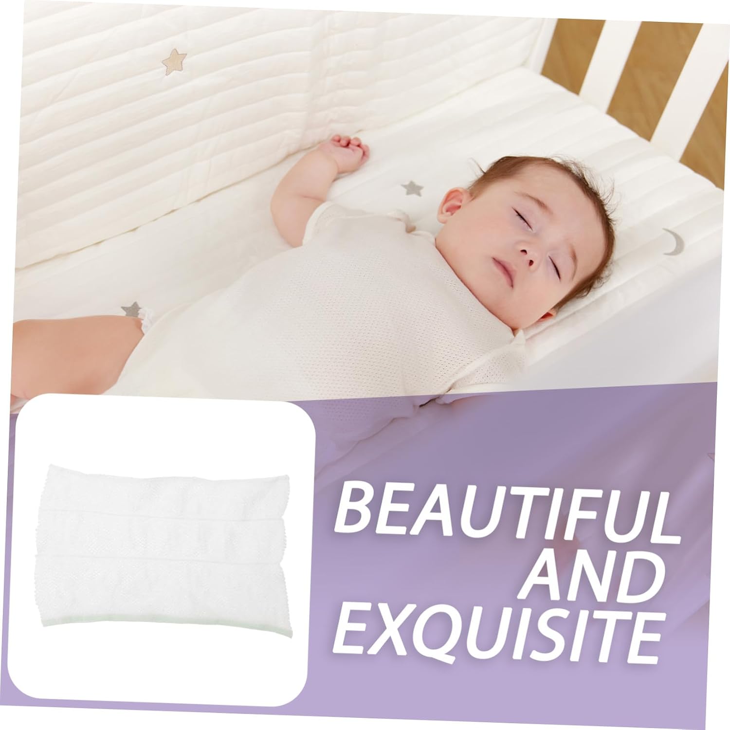 Outanaya 5pcs Stretchable Mesh Diaper Cover for Newborns, Breathable Nylon and Elastic Fiber Underwear, Lightweight Summer Diaper Pants for Crawling Infants White