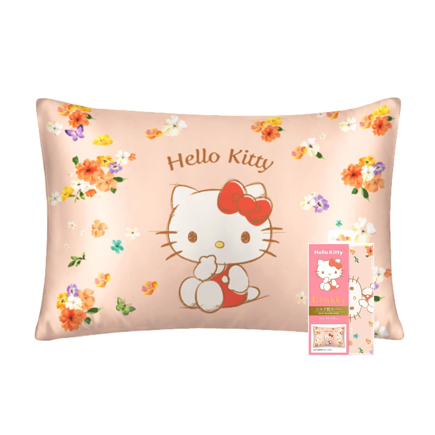 Amazon｜Utukky シルク枕カバー サンリオキャラクターズ ハローキティ