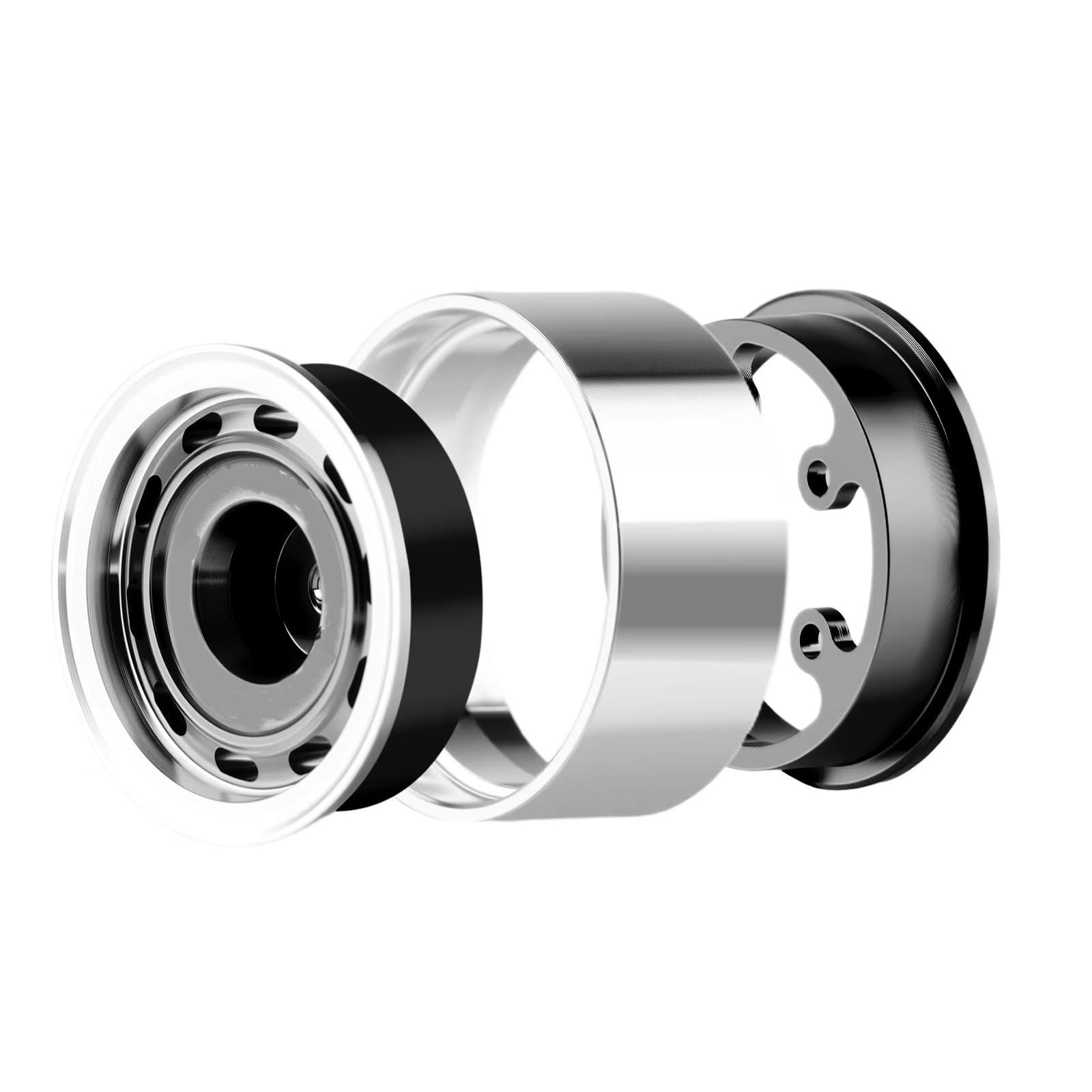 0.7 Beadlock Allume Per Axial Per Bronco Per Wrangler 1/30 Parts Ricambi RC | Parti aggiornamento RC cerchi alluminio leggero rullo liscio dado bloccaggio facile installazione
