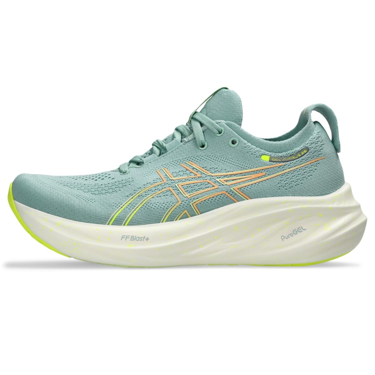 Amazon | ASICS レディース Gel-Nimbus 26 ランニングシューズ, ライト