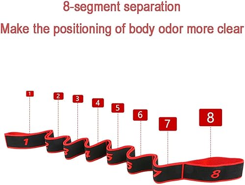 Miniatura 4 de Bandas de resistencia de fitness para estiramiento y yoga, banda de resistencia elástica numérica con marcas, banda de resistencia numerada bandas