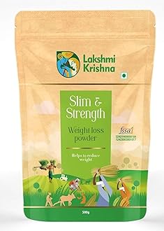 Lakshmi Krishna Naturals Slim & Strength Weight Loss Powder 500g | Natural Weight Management & Energy Boost Formula | Supports Metabolism & Enhances Muscle Tone | Sugar-Free & Plant-Based
