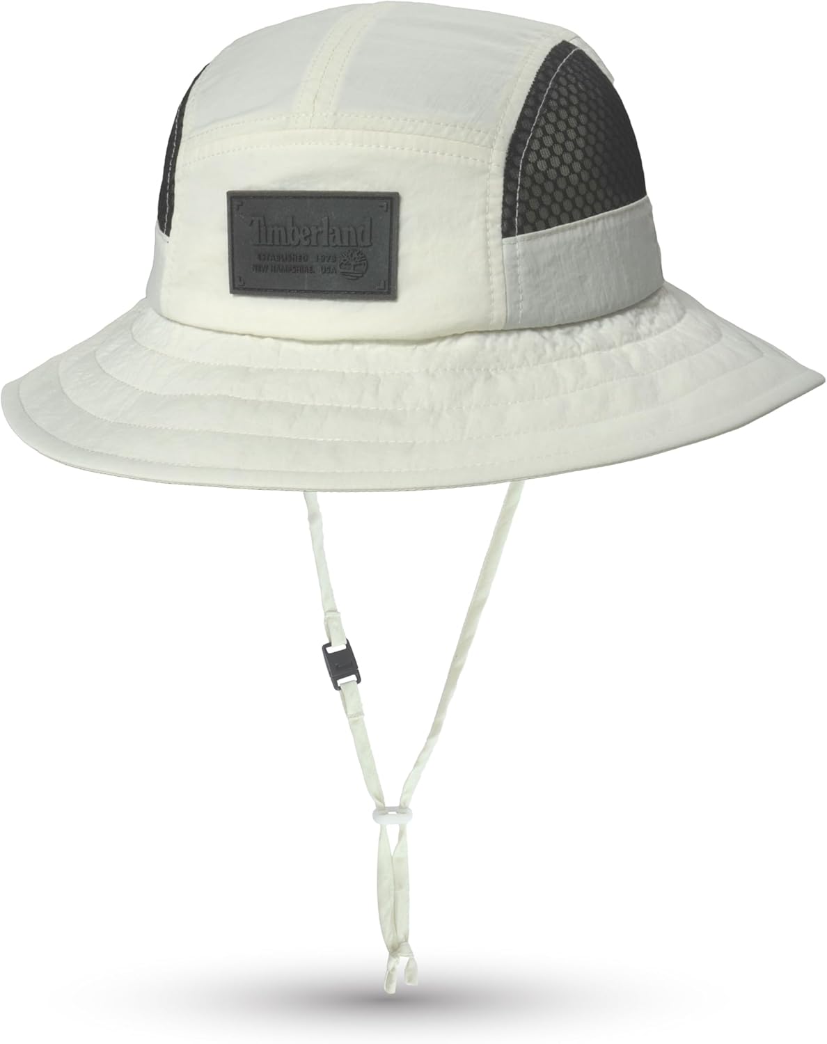 Timberland Mesh Panel Kids Boys Bucket Hat, One Size, Adjustable Chin Cord, Wide Brim Sun Hat for Outdoor Adventures