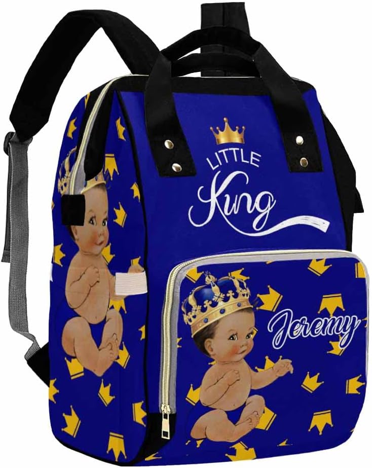 Artsadd Bolsa de pañales con nombre personalizado para bebé, mochila para mamá y papá, Patrón 11, Personalizado