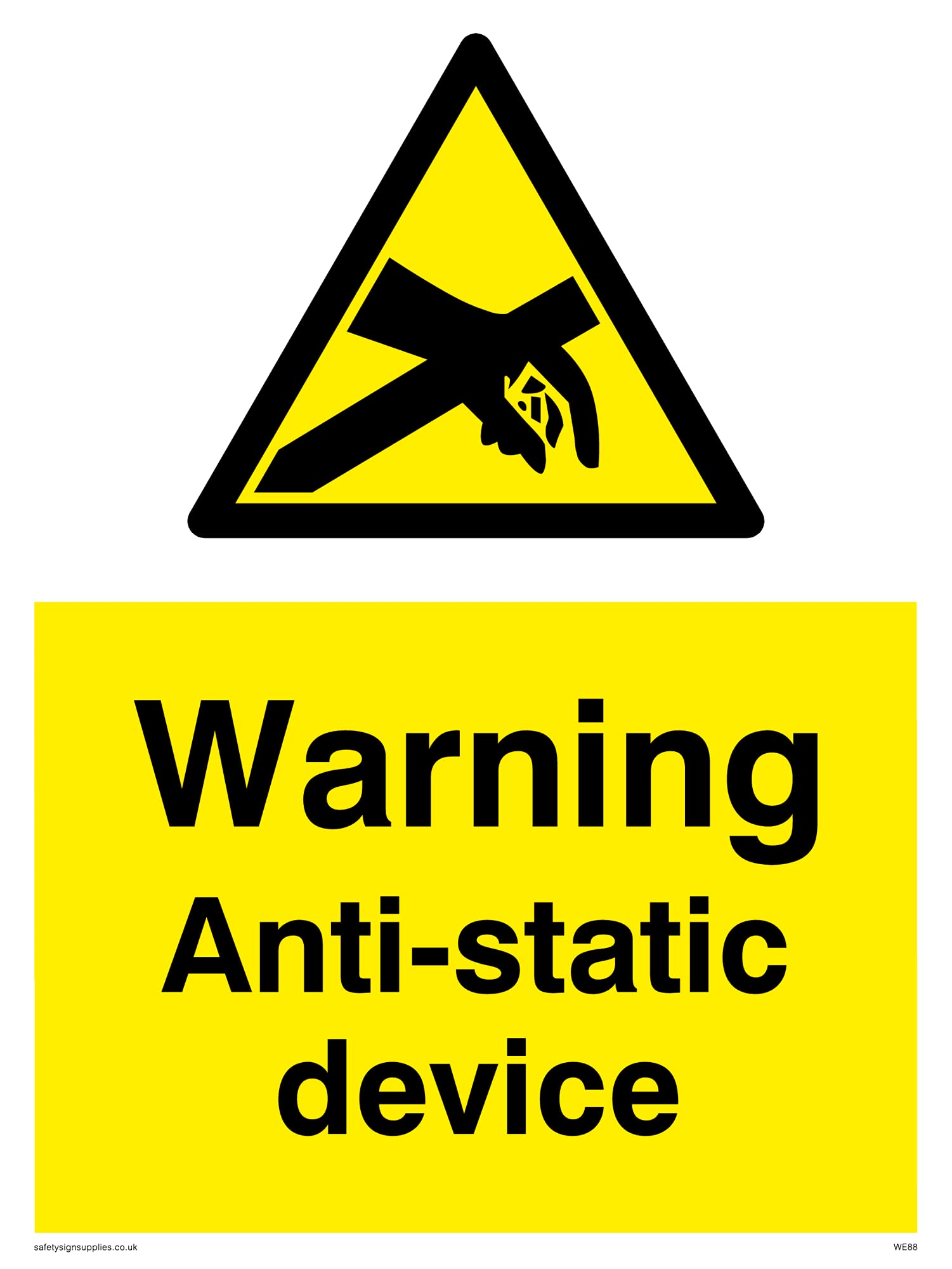 Pack of five - Warning Anti-static Device Sign - 150x200mm - A5P