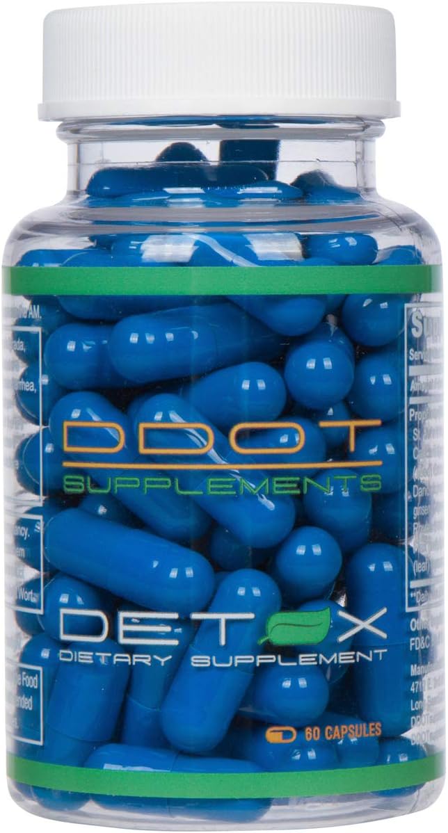 DDOT Supplements Detox, Digestive Tract Health Dietary Supplement, Full Body Cleanse, Liver Cleanse, Colon Cleanse, Kidney Cleanse, Psyllium Husk Capsules, Dandelion Root Capsules