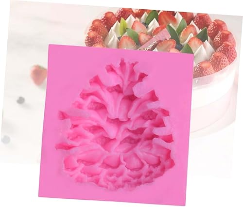 Miniatura 4 de Didiseaon 3 unids silicona caramelo para Navidad 3D pino cono de silicona silicona de Navidad caramelo pino cono de silicona fabricación de silicona