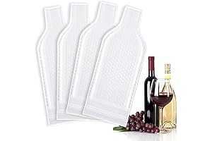 4 PCS Resealable Wine Sleeves Skin Protector For Airplane Travel