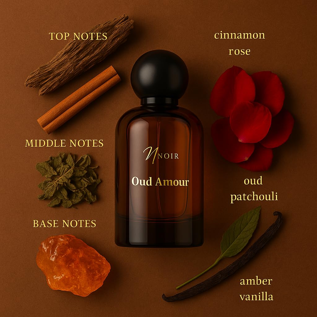 NOIR Oud Amour Eau de Parfum for Women – Luxurious Floral Oud with Jasmine, Rose & Sandalwood | Long Lasting - 100ml / 3.4 Fl Oz - Image 7