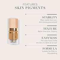 Vista 24 de Pigmento para la piel para maquillaje permanente - Hecho en Italia - Bronceado 1 0,24 fl.oz.