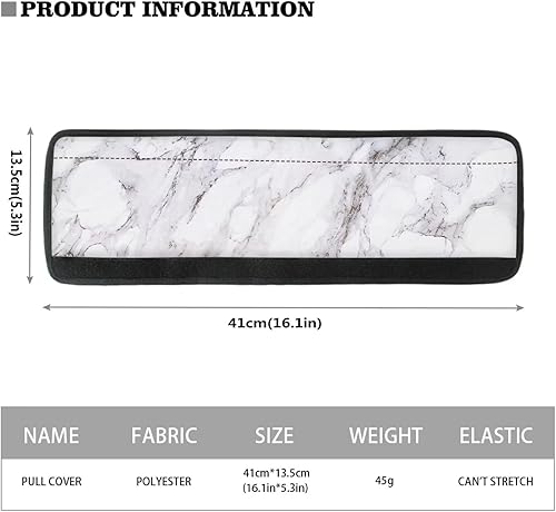 Miniatura 9 de 4 fundas para manija de puerta de refrigerador con flores marrones, lavables, antideslizantes, para nevera, horno, mantener alejadas las huellas